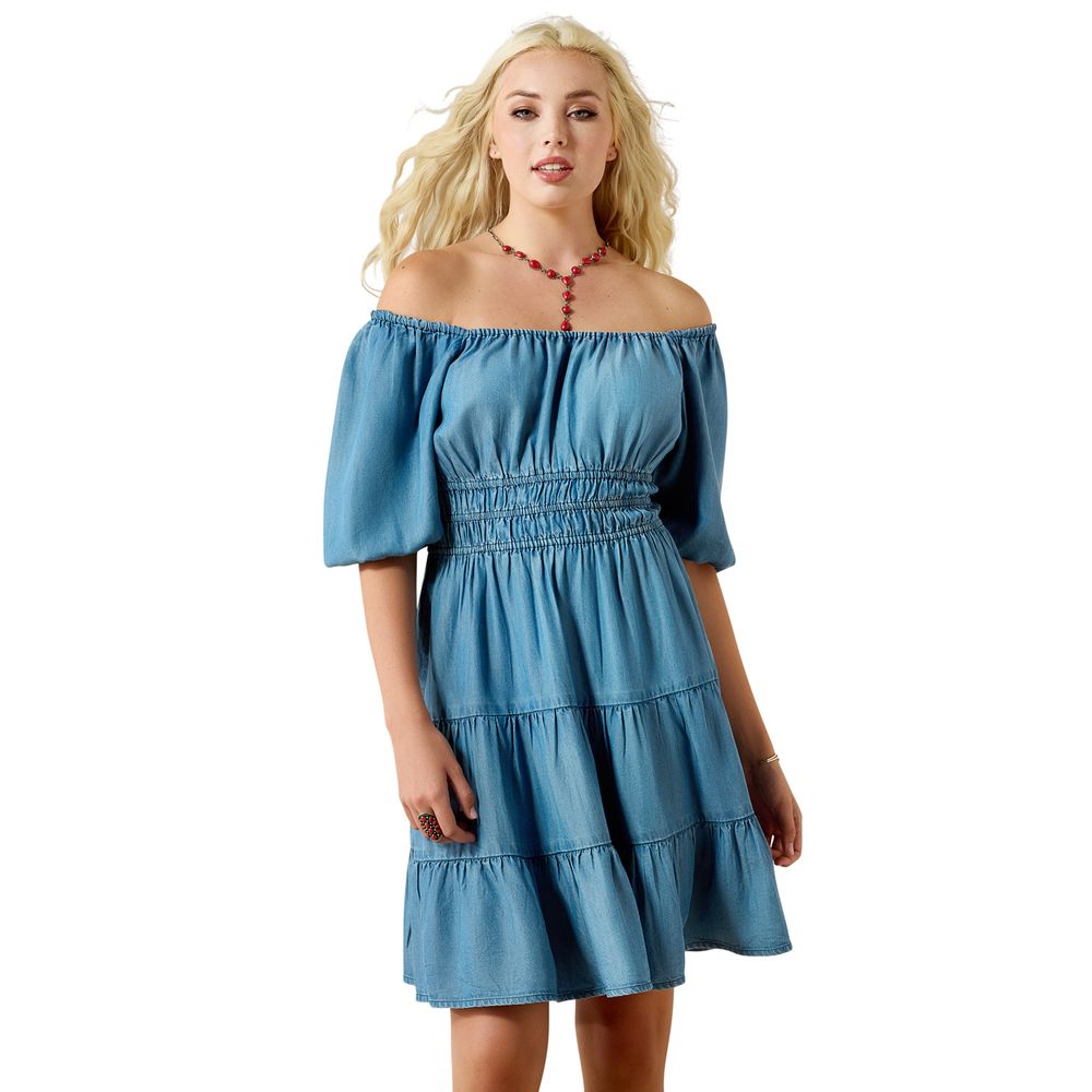 Ariat, Ladies Light Wash Indigo Juliet Dress