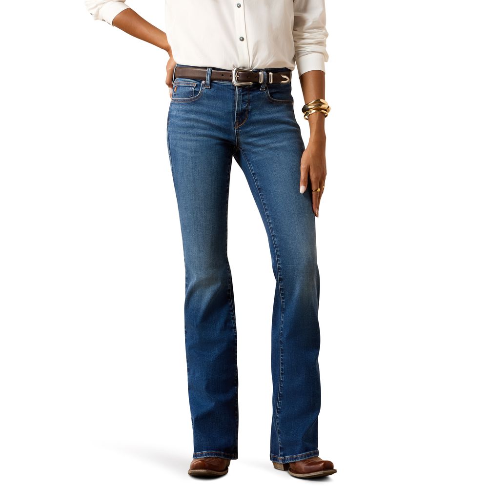 Grace in LA Horseshoe Embellished Mid Rise Bootcut Jeans, 25-34 - Jeffers