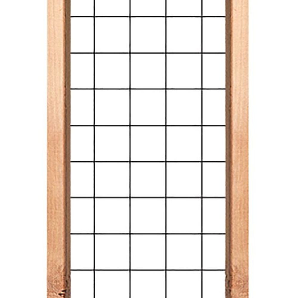 Real Wood Products, 6' Cedar Wood Frame Wire Trellis