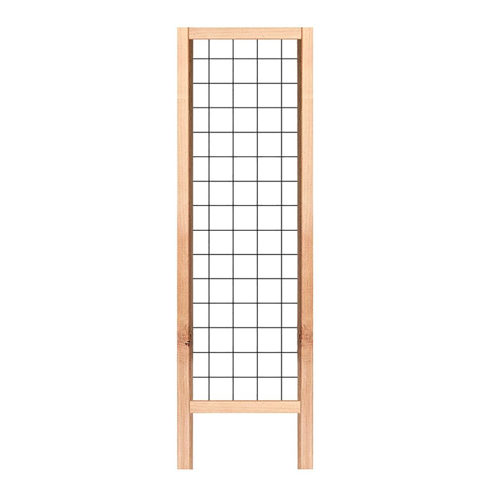Real Wood Products, 6' Cedar Wood Frame Wire Trellis