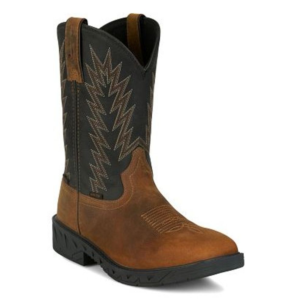 Justin, Men's Brown Taskmaker 11" Waterproof Boots