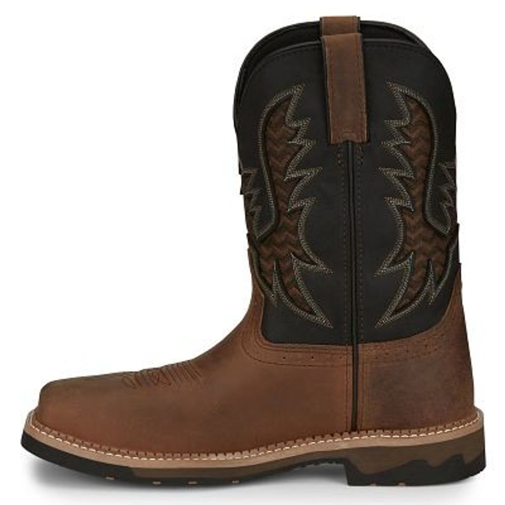Justin, Men's Pecan Bolt 11" Nano Comp Toe Boots