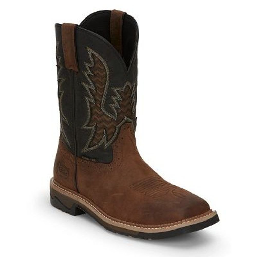 Justin, Men's Pecan Bolt 11" Nano Comp Toe Boots