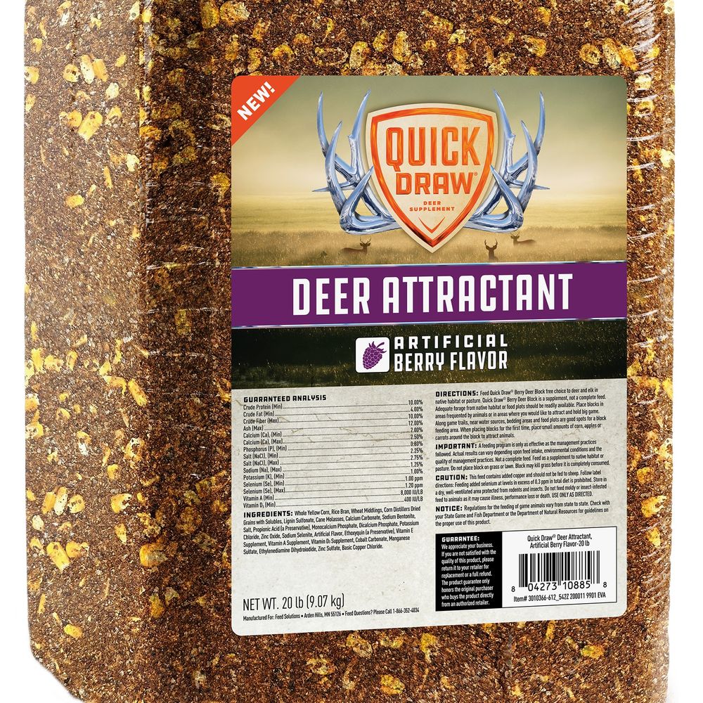 Purina, Berry Quick Draw Deer Block, 20 lb