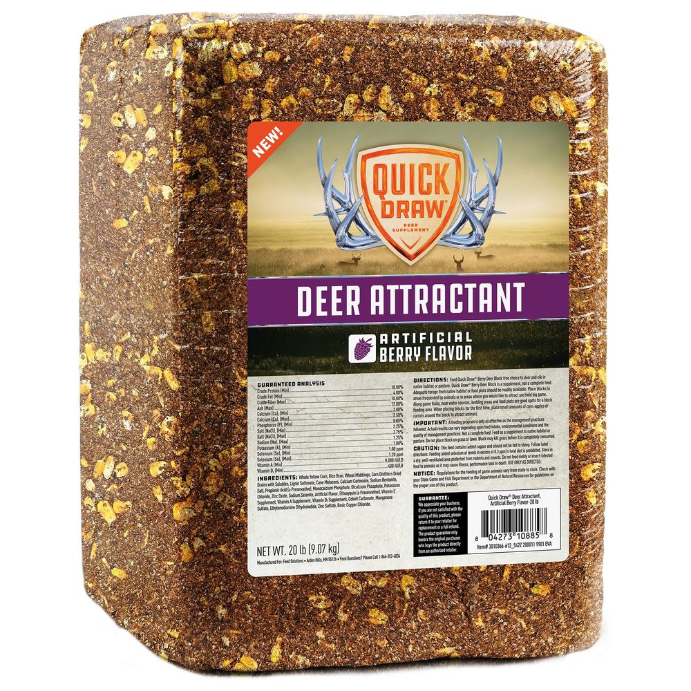 Purina, Berry Quick Draw Deer Block, 20 lb