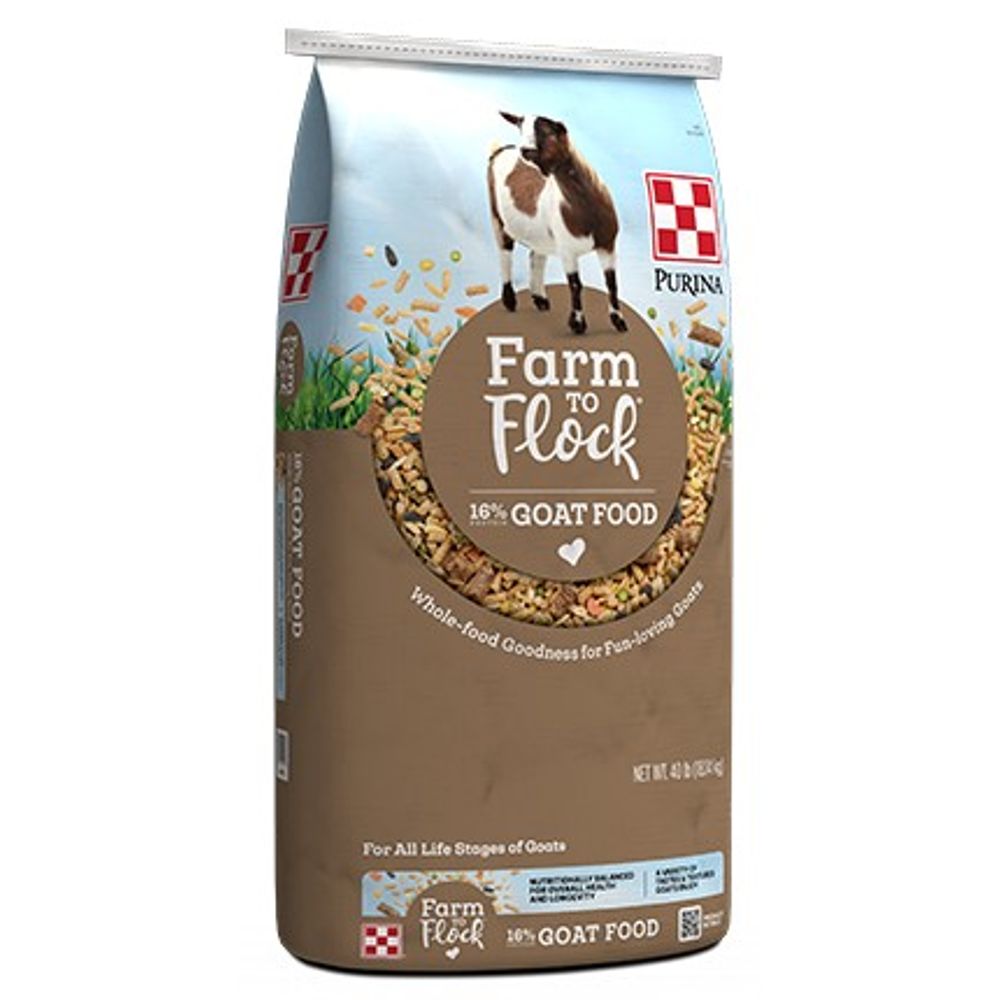 Purina, Farm to Flock 16% Goat Food, 40 lb