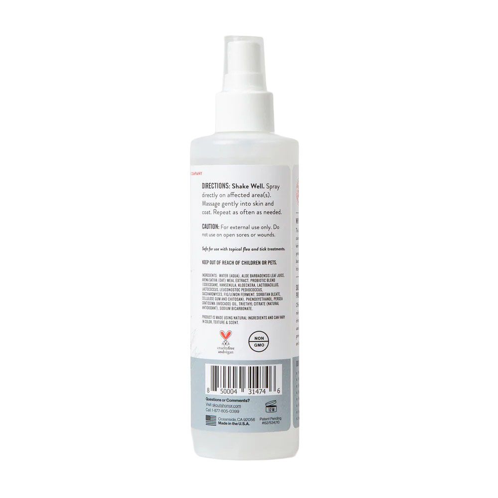 Skout's Honor, Fragrance-Free Probiotic Itch Relief Spray, 8 oz