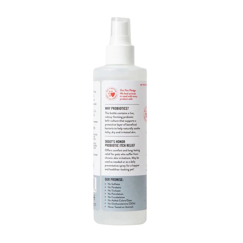 Skout's Honor, Fragrance-Free Probiotic Itch Relief Spray, 8 oz