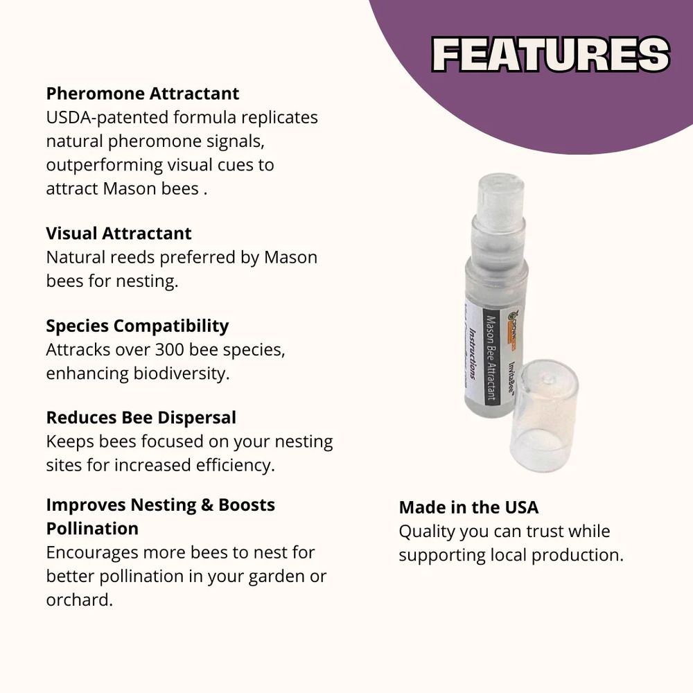 CrownBees, InvitaBee Mason Bee Attractant 