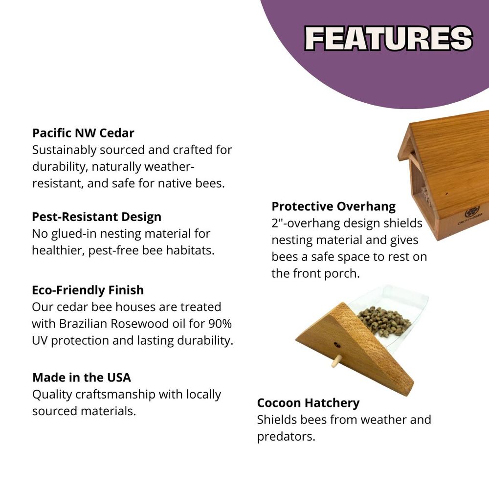 CrownBees, Chalet Cedar Bee House