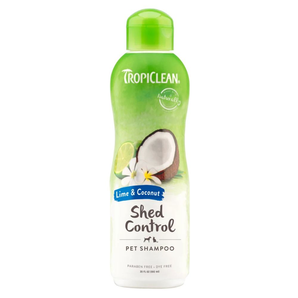 Tropiclean, Lime & Coconut Shed Control Shampoo for Pets, 20 oz