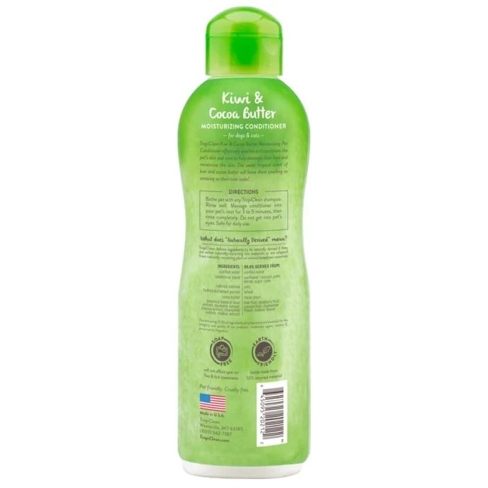 Tropiclean, Kiwi & Cocoa Butter Conditioner for Pets, 20 oz