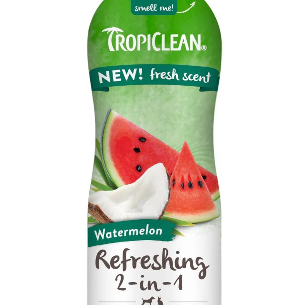 Tropiclean, Watermelon Refreshing 2-in-1 Pet Shampoo & Conditioner, 20 oz