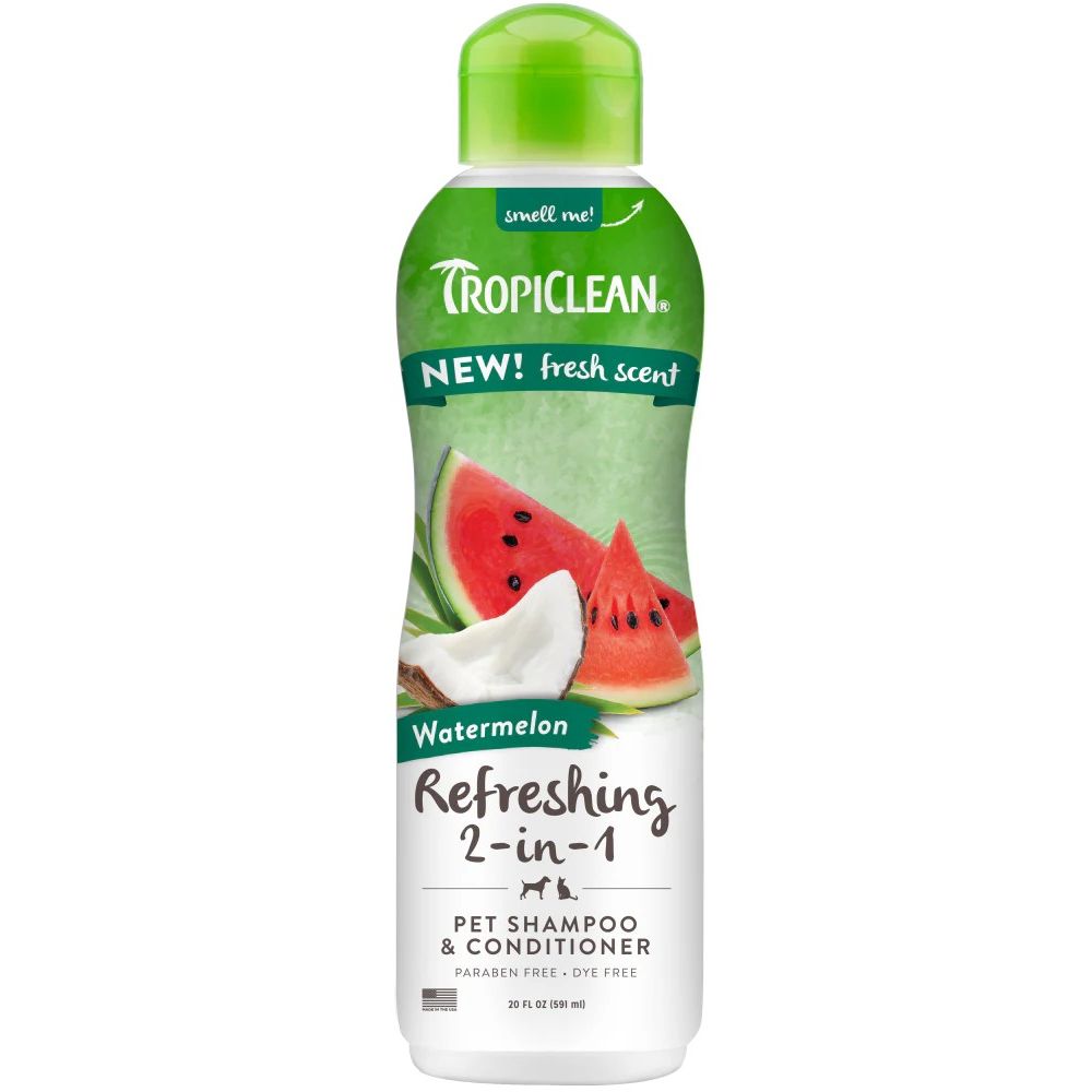 Tropiclean, Watermelon Refreshing 2-in-1 Pet Shampoo & Conditioner, 20 oz