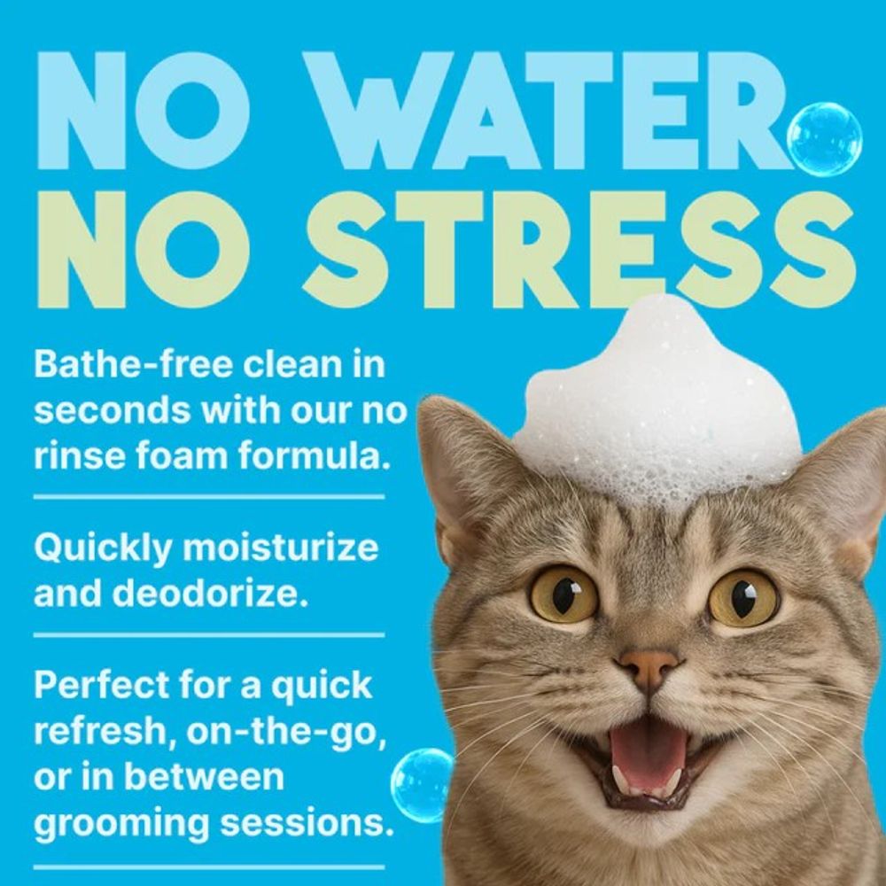 Tropiclean, Dander Reducing Waterless Cat Shampoo, 20 oz