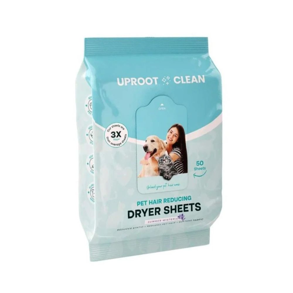 Uproot Clean, Summer Wisteria Dryer Sheets for Pet Owners, 50 ct