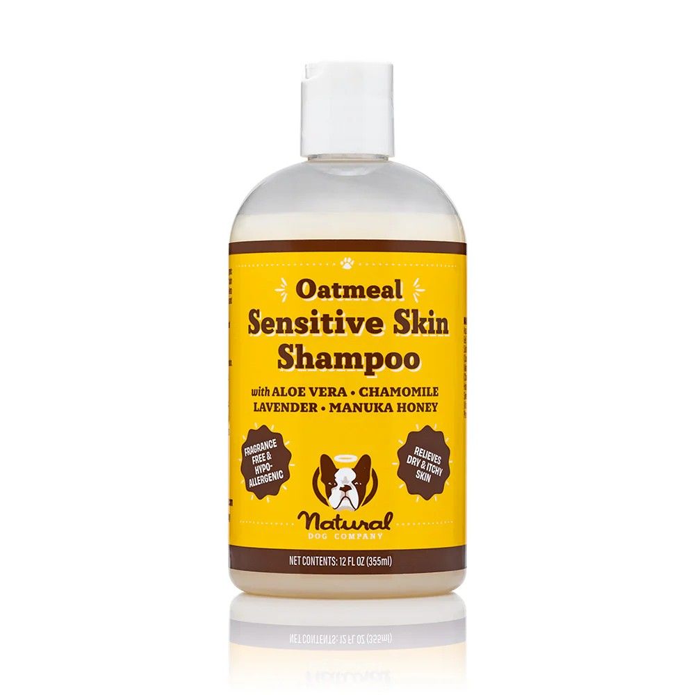 Natural Dog Company, Oatmeal Sensitive Skin Dog Shampoo, 12 oz
