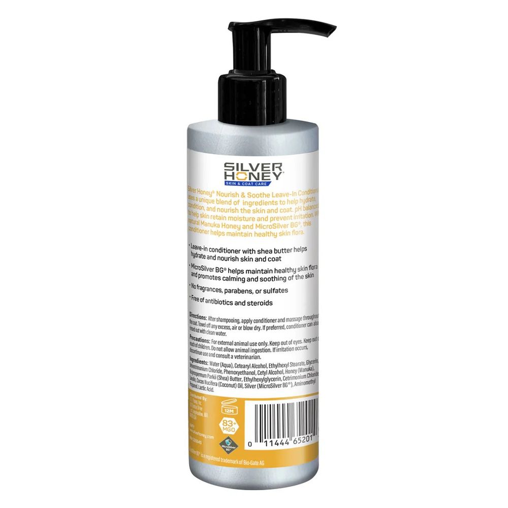 Silver Honey, Skin & Coat Care Nourish & Soothe Leave-In Conditioner, 16 fl oz