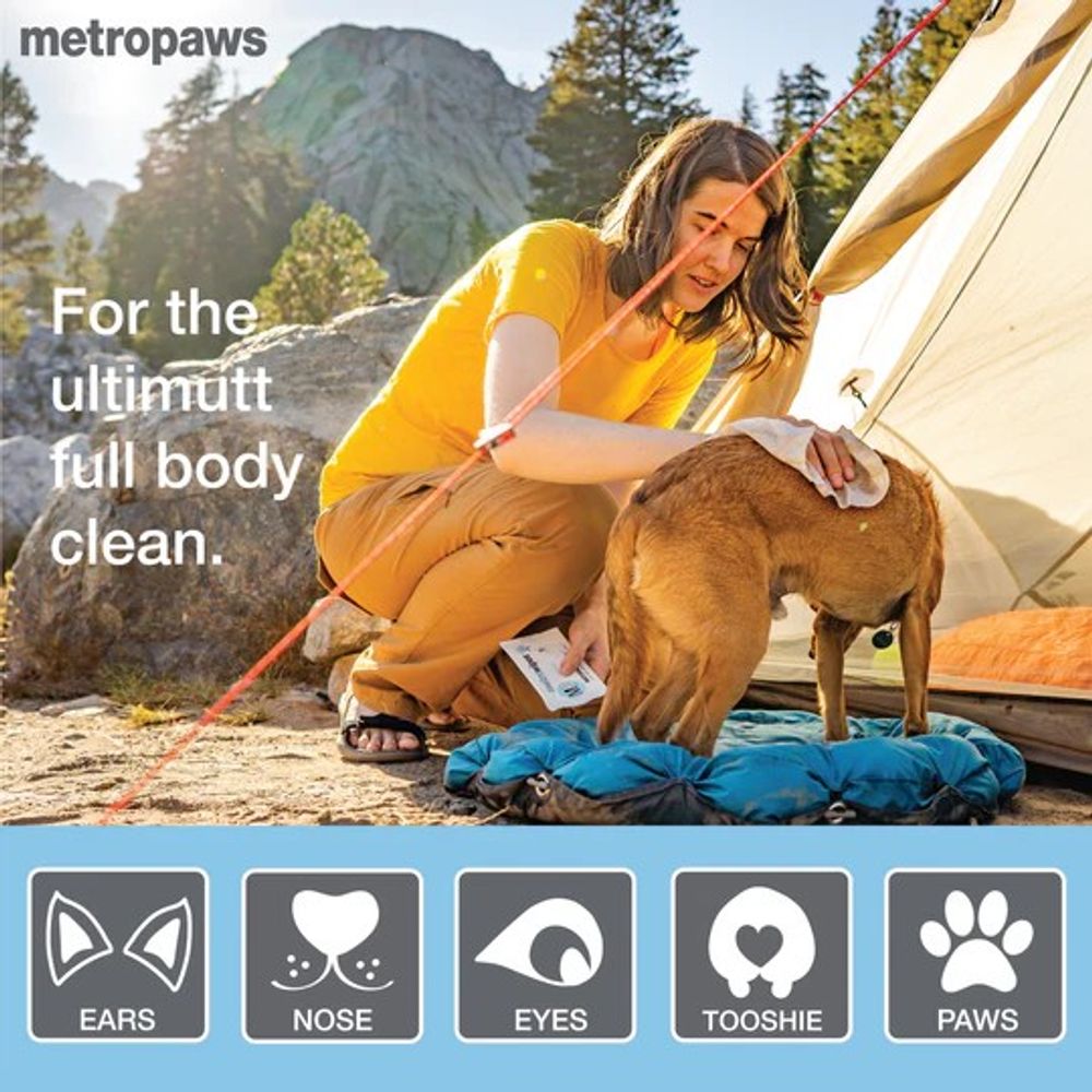 Metro Paws, Natural Unscented Pet Wipes, 100 ct