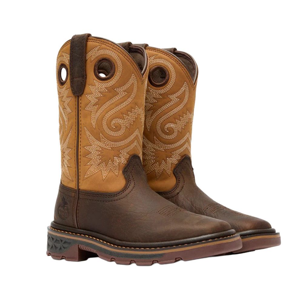 Georgia Boot, Kid's Rust/Brown Carbo-Tec Flx Pull-On Boot
