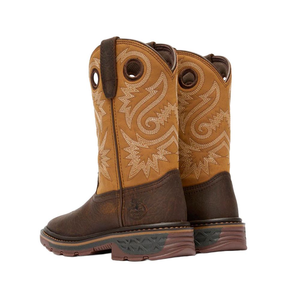 Georgia Boot, Kid's Rust/Brown Carbo-Tec Flx Pull-On Boot