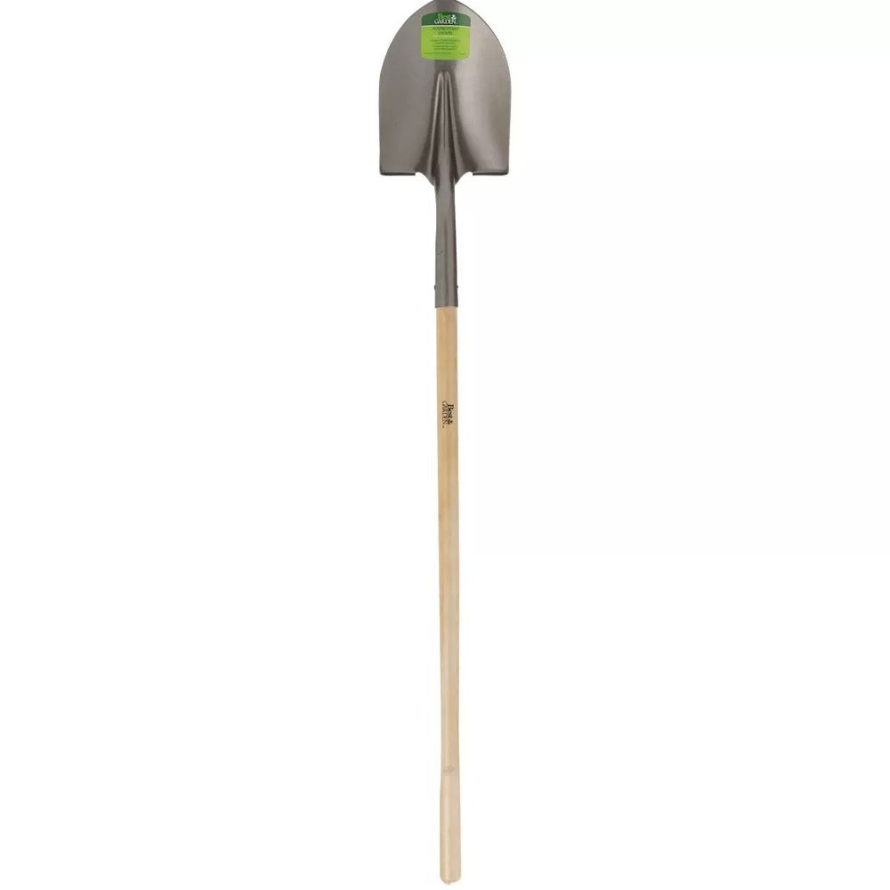 Best Garden, 44" Wood Handle Round Point Shovel 