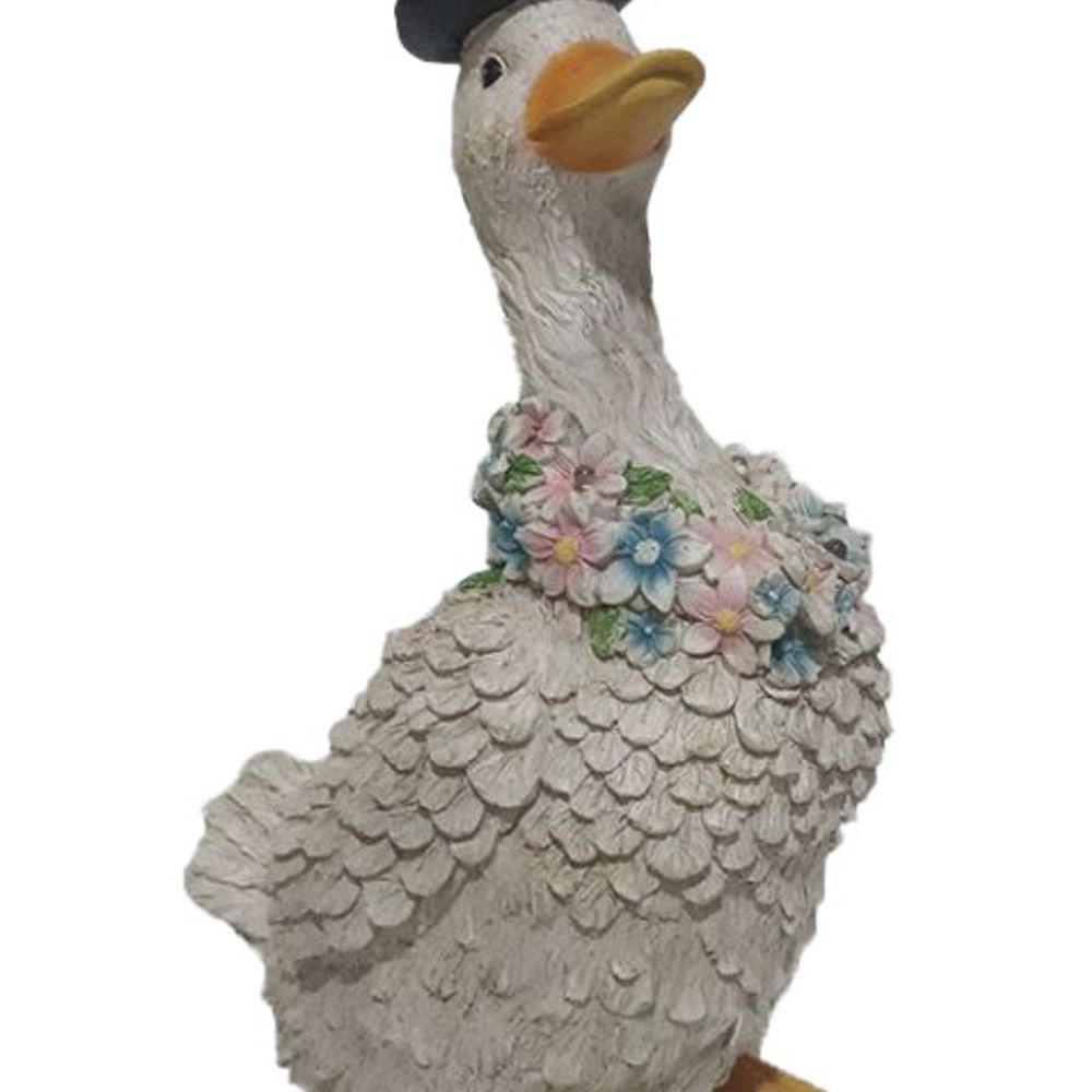 Backyard Expressions, 12" Resin Goose Statue 