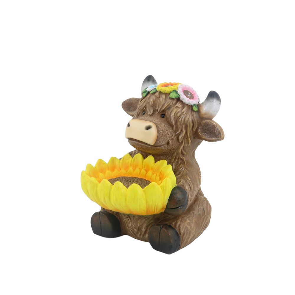 Backyard Expressions, 10.9" Holstein Cow Statue