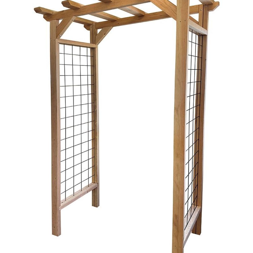 Real Wood Products, Cedar Wood Frame Wire Arbor 