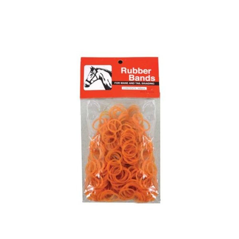 Partrade, Brown Rubber Braid Bands, 500 pk
