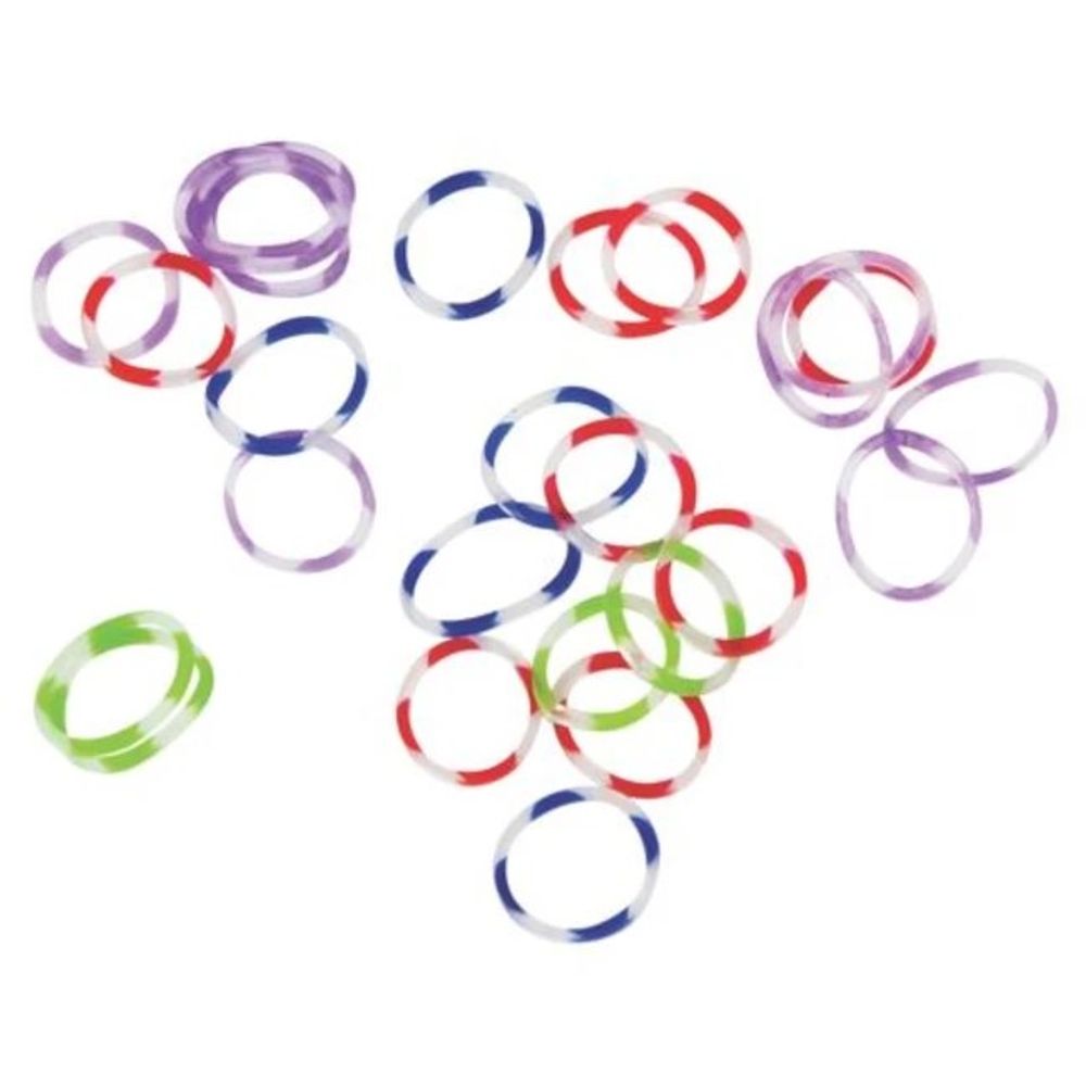 Partrade, Rainbow Braiding Bands, 250 pk 