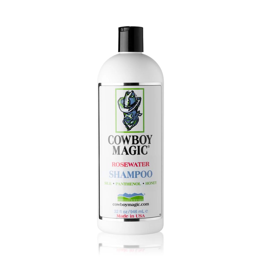 Cowboy Magic, Rosewater Gentle Deep-Cleaning Shampoo, 1 qt