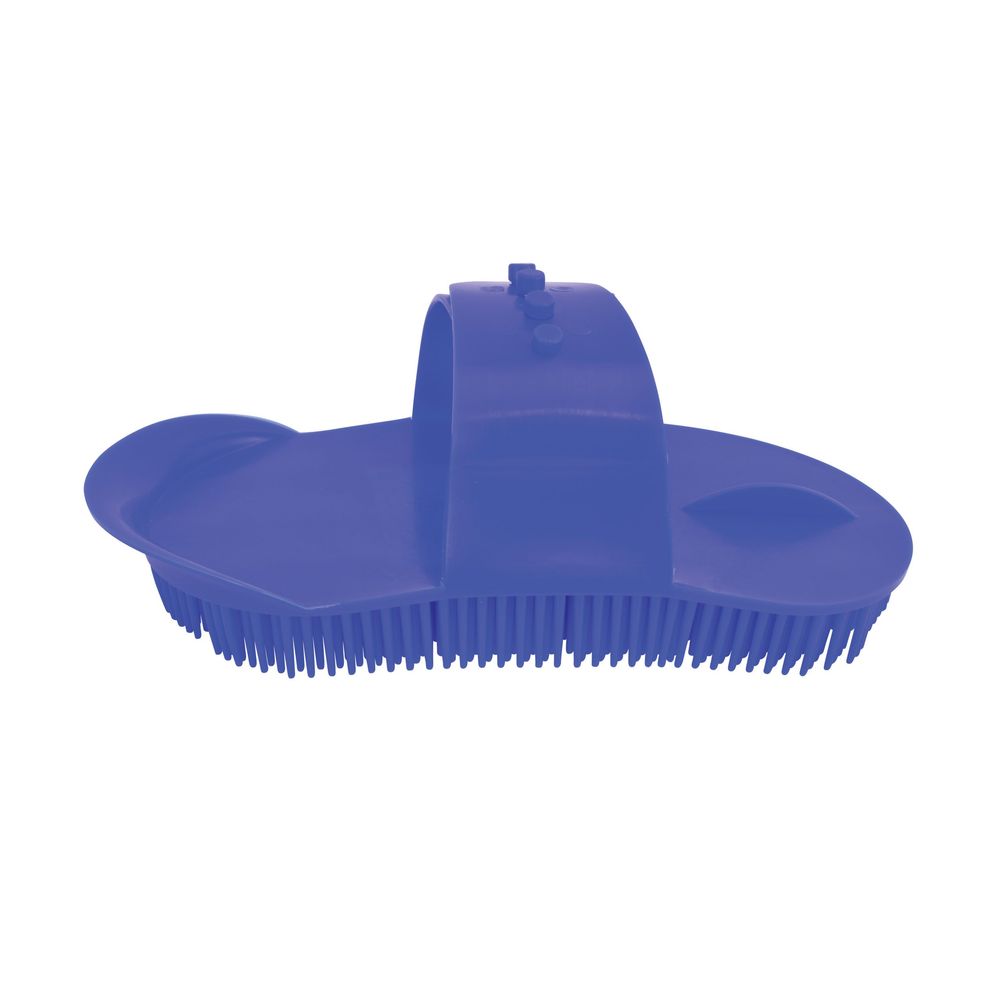 Partrade, Blue Plastic Curry Comb with Strap