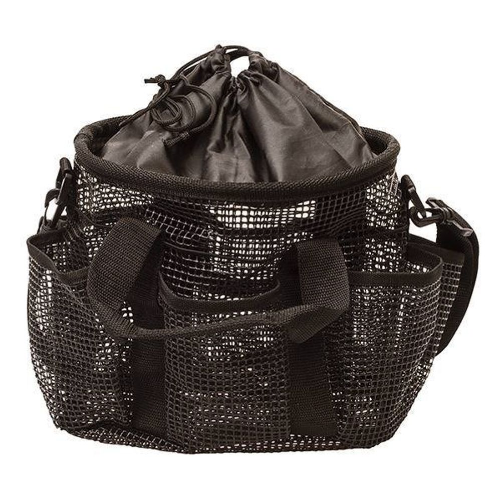 Weaver, Black Mesh Grooming Bag