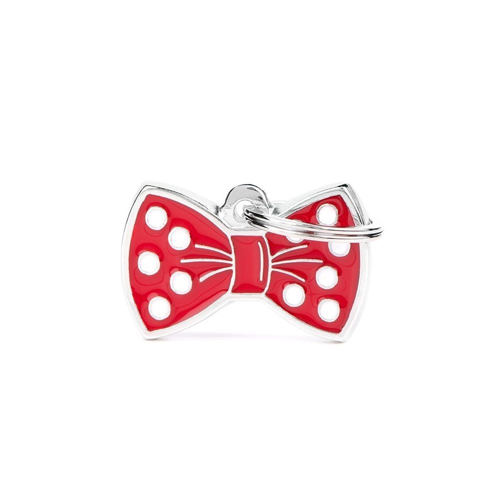 myfamily, Red Bow Tie ID Tag