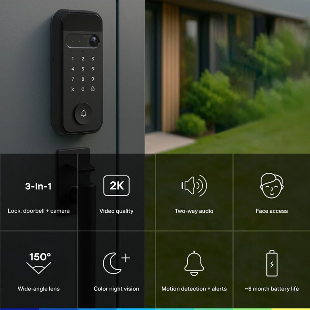 myQ, Secure View™ 3-in-1 Smart Lock Camera