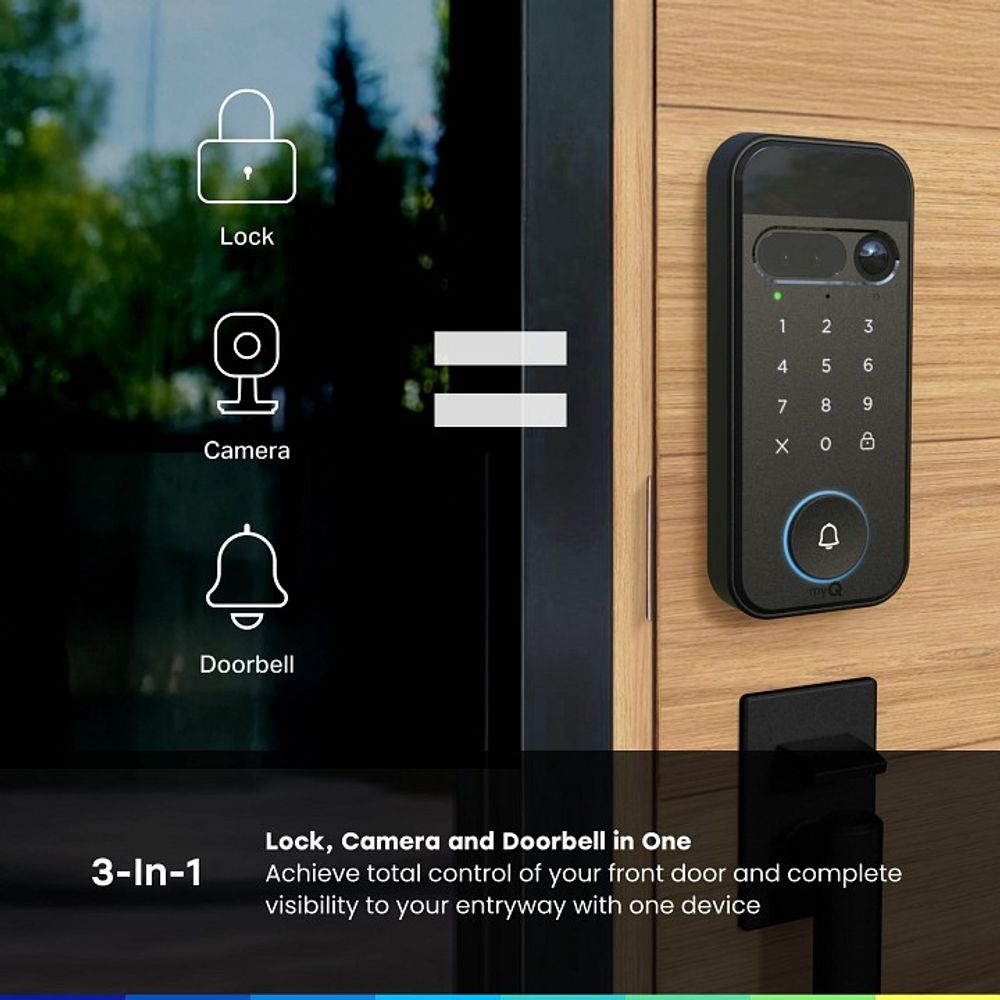 myQ, Secure View™ 3-in-1 Smart Lock Camera