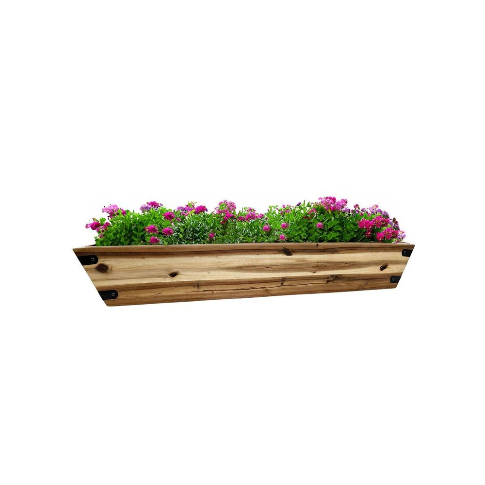 Real Wood Products, 36" Acacia Cedar Window Planter Box