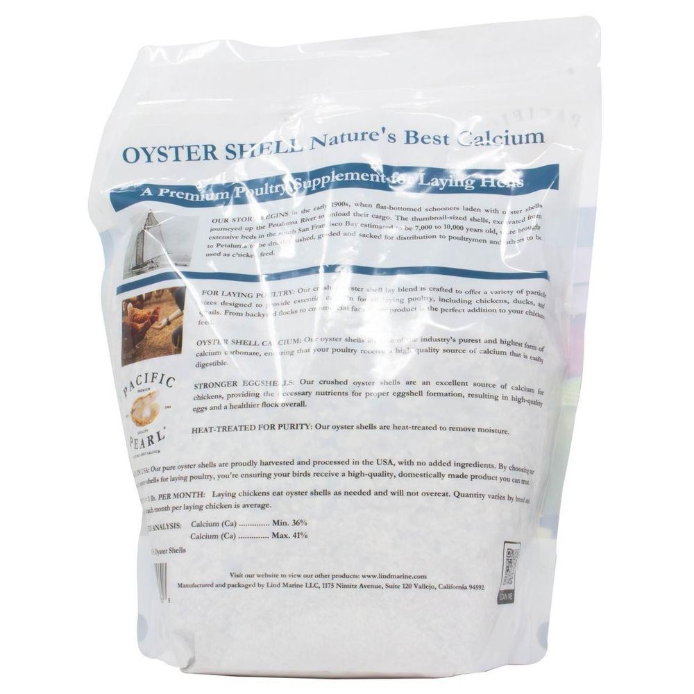 Pacific Pearl, Pure Oyster Shell Poultry Supplement, 5 lb