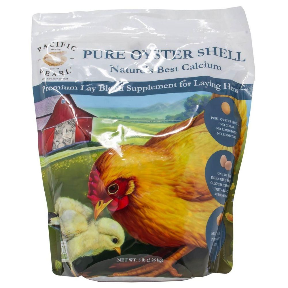 Pacific Pearl, Pure Oyster Shell Poultry Supplement, 5 lb
