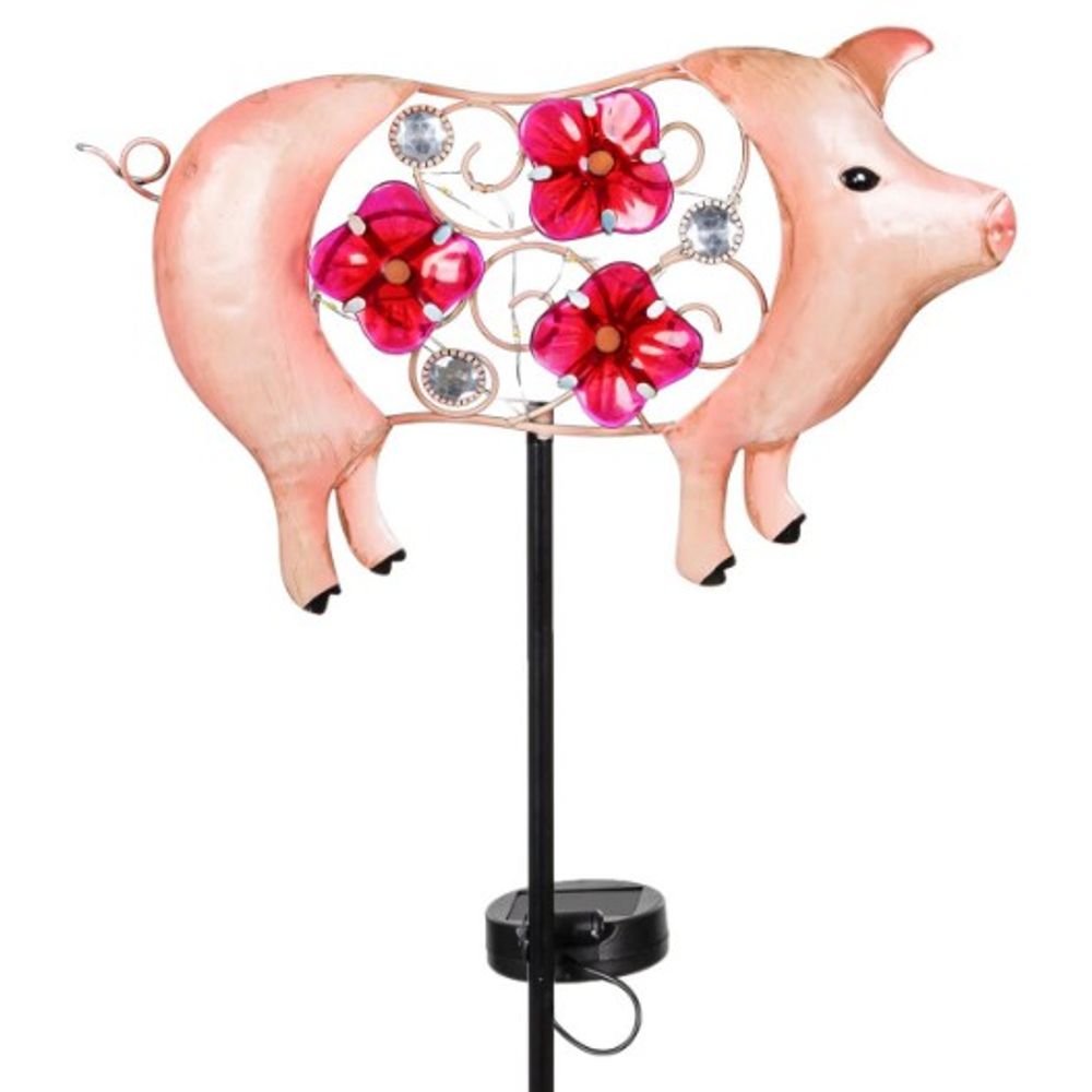 Evergreen, 32" Assorted Plastic Solar Farm Animal Stake