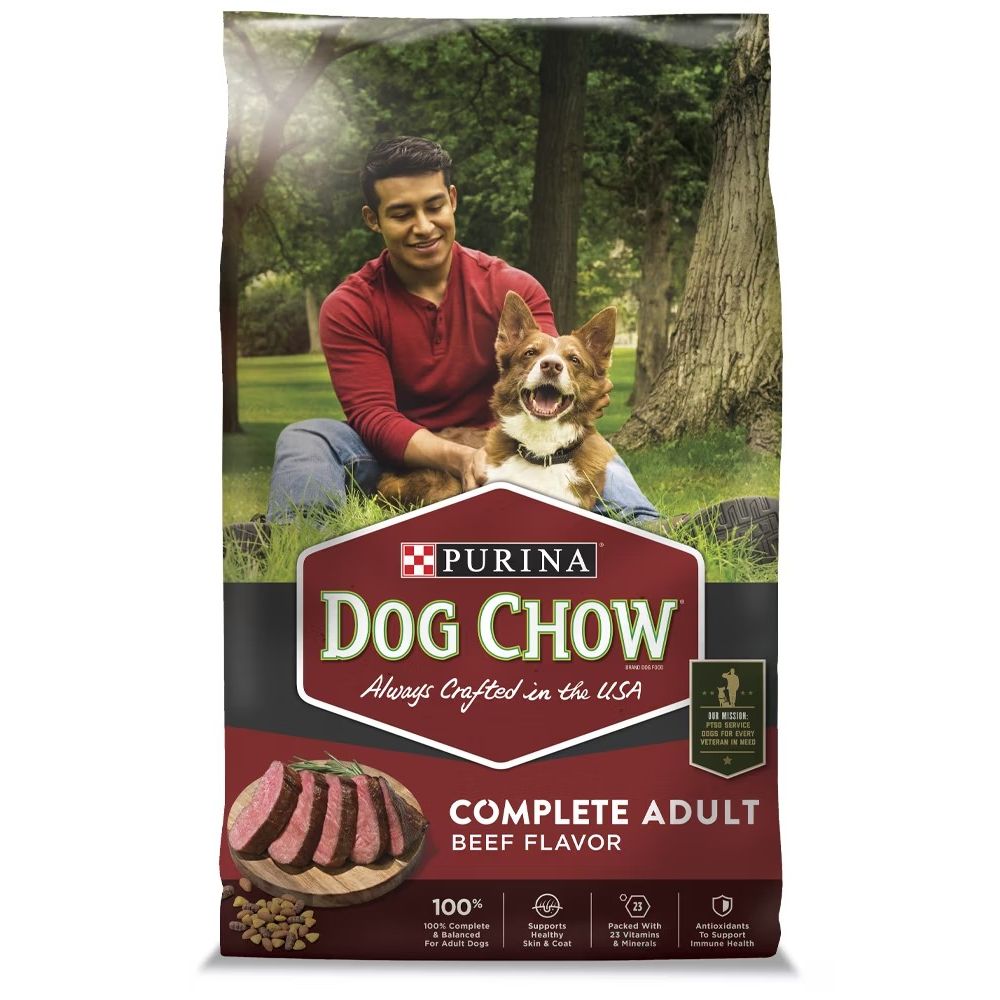 Purina, Dog Chow Complete Adult Beef Dog Food, 44 lb