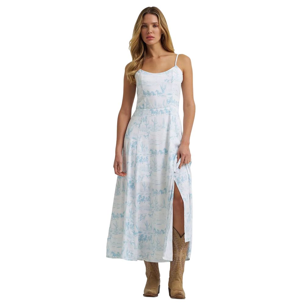 Wrangler, Ladies Country Toile Western Tan xi Dress | Wilco Wrangler, Ladies Country Toile Western Tan xi Dress | Wilco