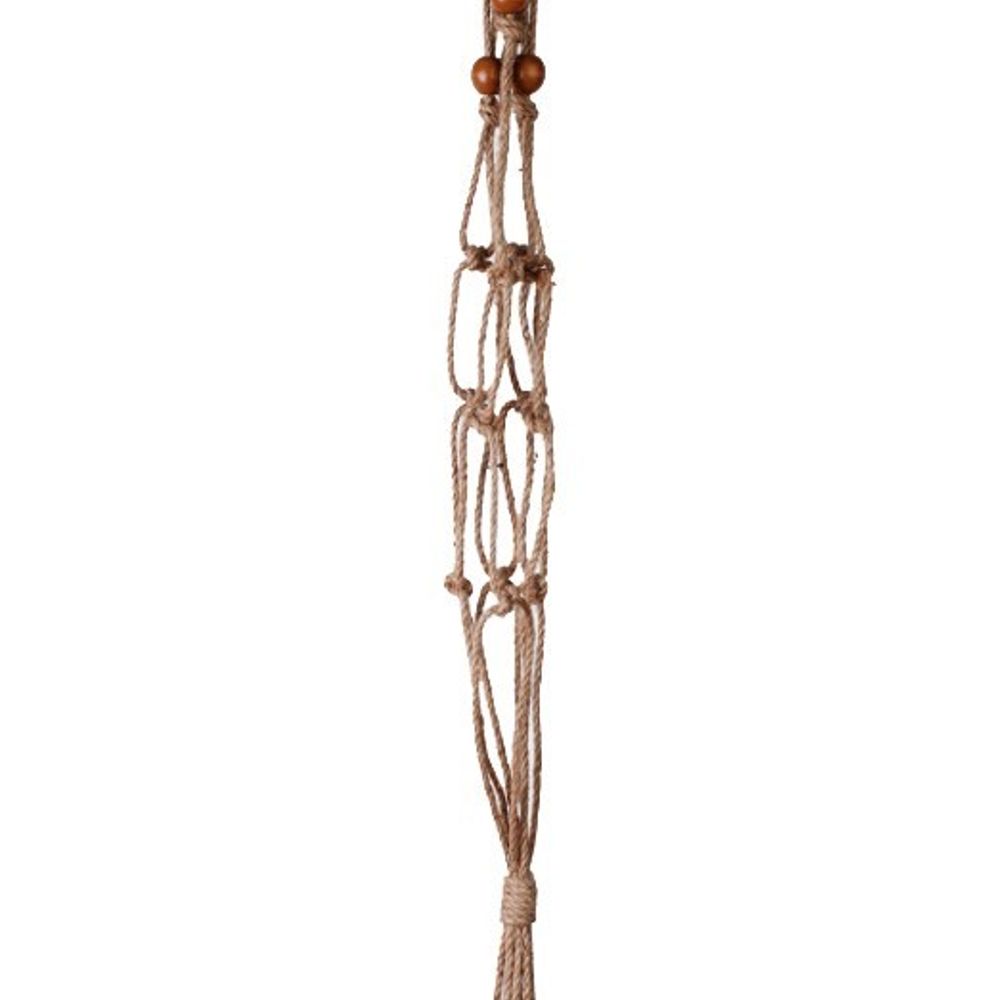 Primitive Planters, Natural 36" Knotted Rope Plant Hanger