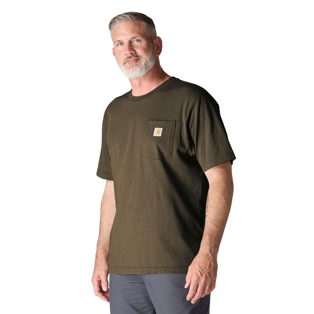 Carhartt, Men's Burnished Logs Heather Iconic K87 Pocket T-Shirt