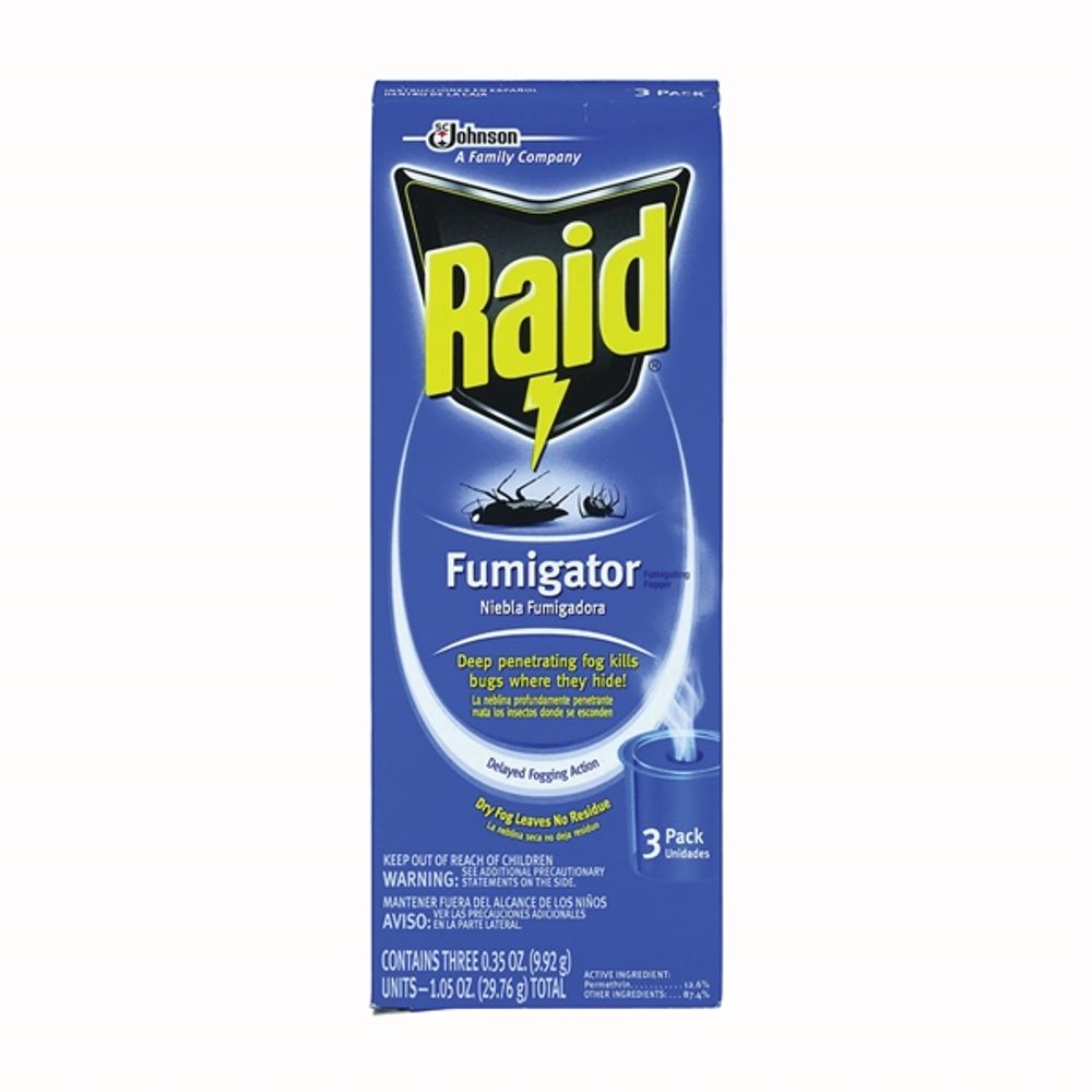 Raid Max, 3 Pack, No Mess Dry Fogger