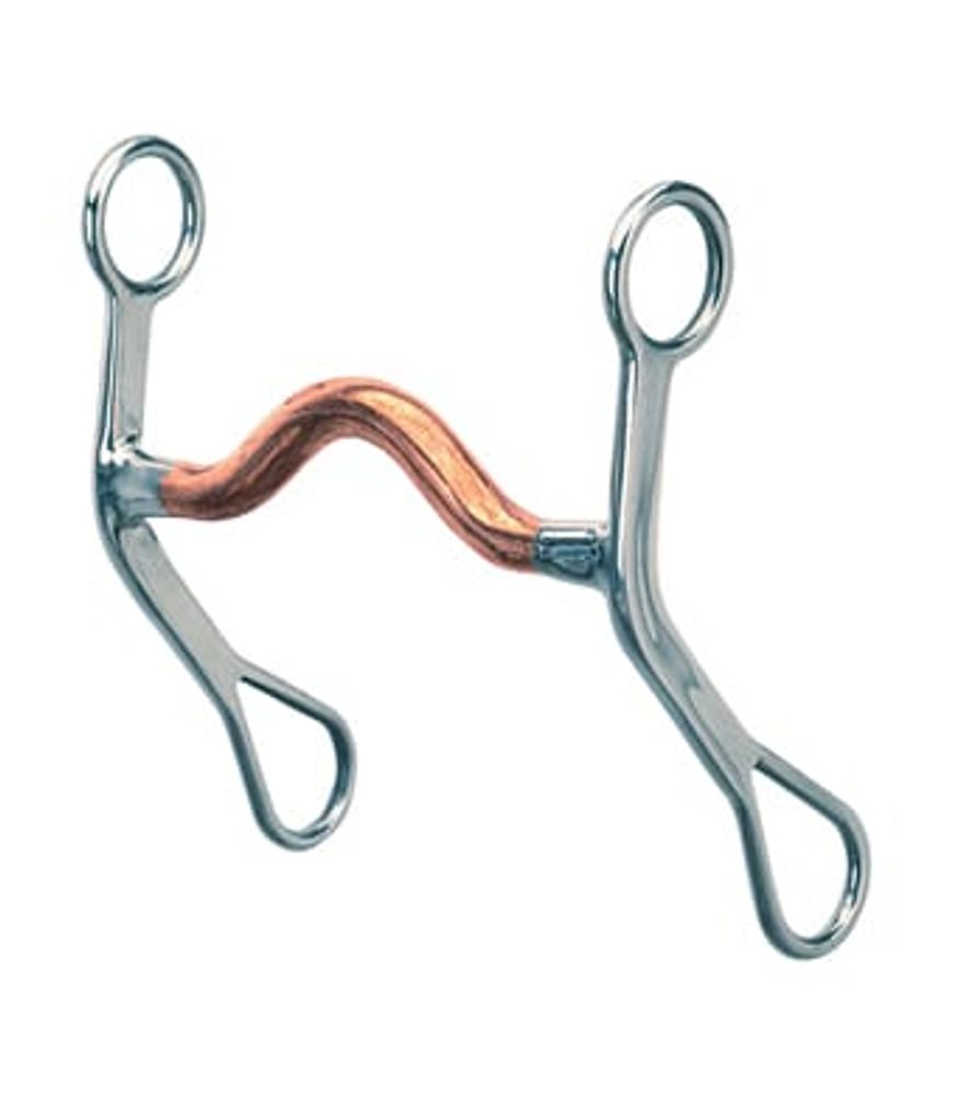 Weaver Leather All Purpose Bit, Medium Port Copper Mouth, 5"