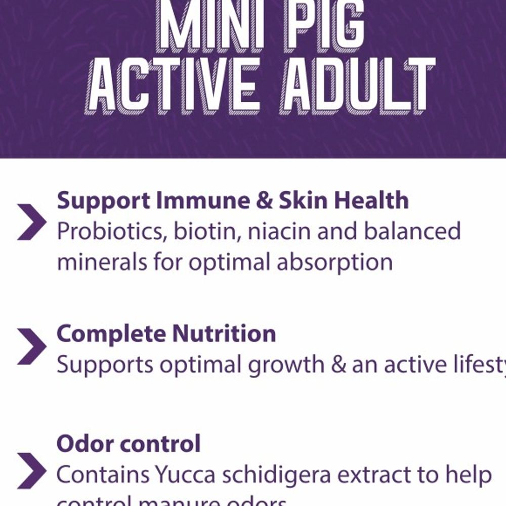 Mazuri, Mini Pig Active Adult, 25 lb