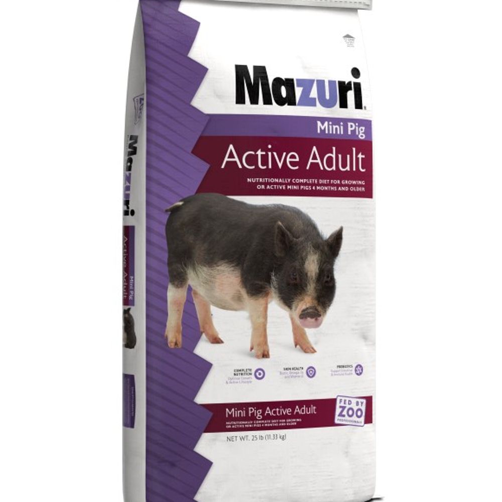 Mazuri, Mini Pig Active Adult, 25 lb