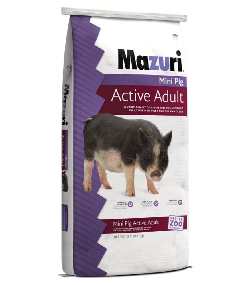 Mazuri, Mini Pig Active Adult, 25 lb